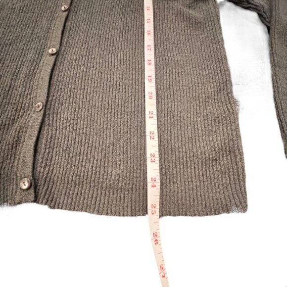 Bice Cardigan Sweater Women's Size Large Dark Grey Business Casual Fitted Button - Picture 9 of 11